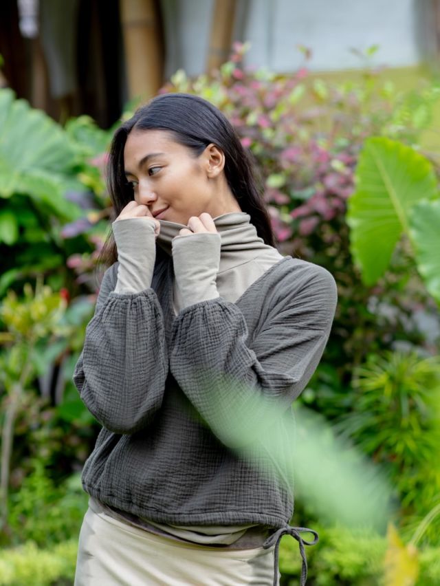 インディゴシートップス 新品インディゴシー indigosdea バックリボン